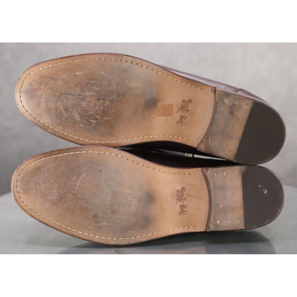 Coach Brown Leather Loafers - Picture 9 of 11